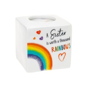 Rainbow Graphique Tealight Holder Sister image