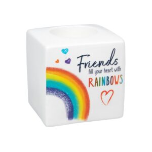 Rainbow Graphique Tealight Holder - Friend image