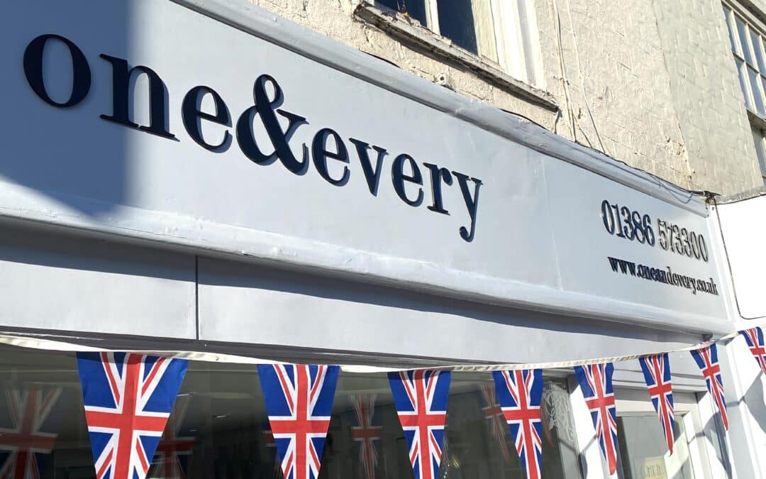 One & Every Shop sign image