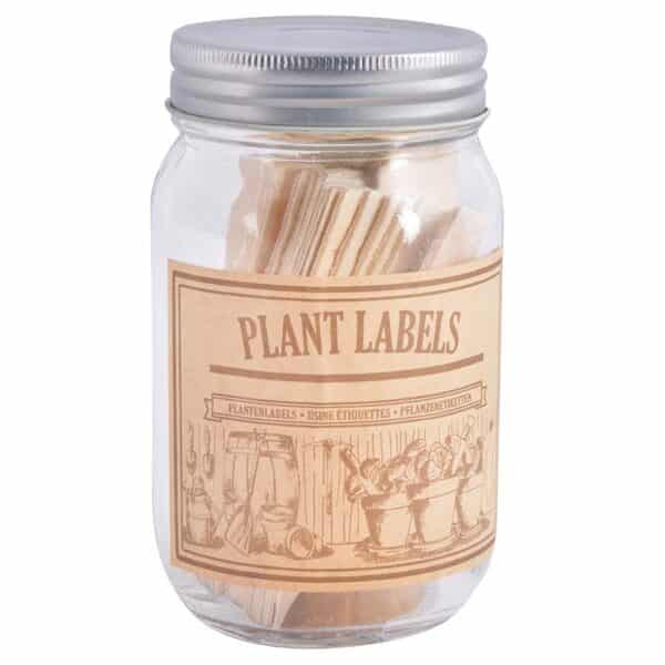 Gardener's Wooden Plant Labels in a Jar image