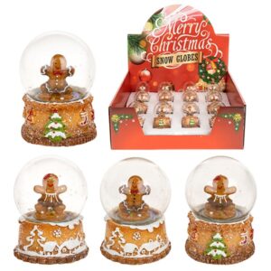 image of ginger bread snow globes