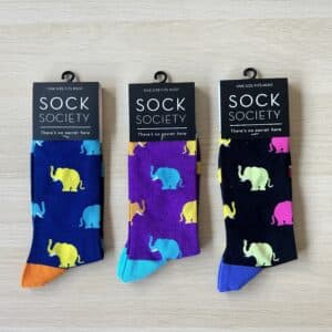 set of 3 elephant socks