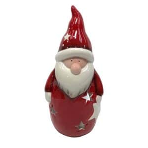 red and white tealight santa