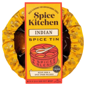 indian spice tin with wrap