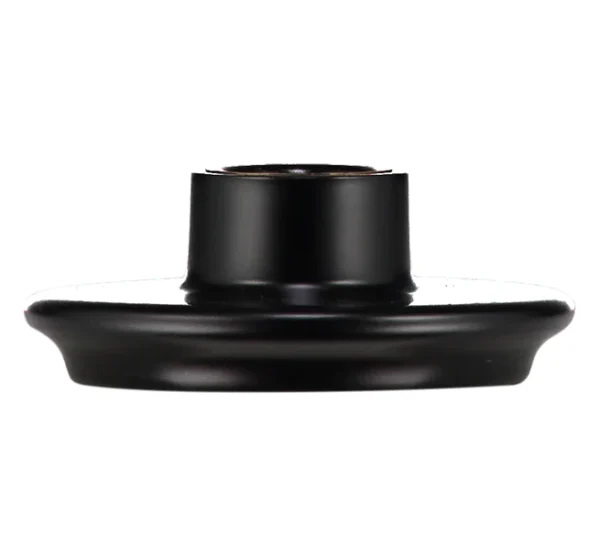 Small Jet Black Side View CANDLE HOLDER