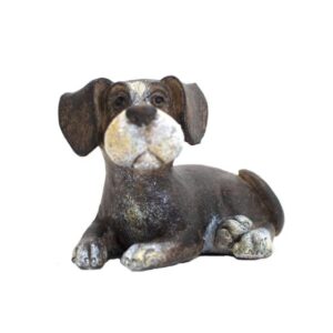 Puppy Listening Ornament 6.5cm front view