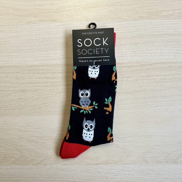 Black Owls sock