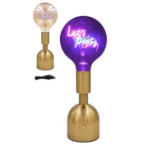 lets party led touch lamp in gold