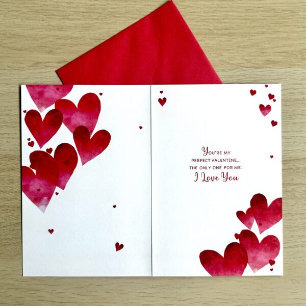 Valentine's, For the one I love Card inside image