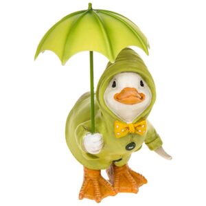 Puddle Duck With Brolly Squating