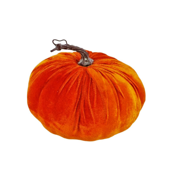 Decorative Velvet Plush Pumpkin 16cm