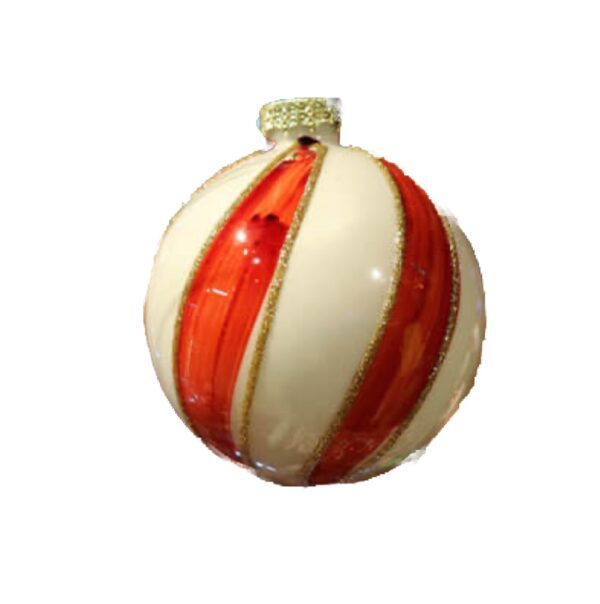 candy stripe swirl bauble