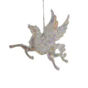 Festive Pegasus Unicorn with Wings Ornament