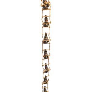 Christmas Decorative Hanging Grey Dolls on Ladders