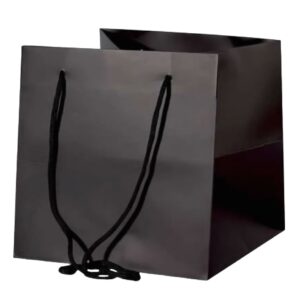 Black Wide Gift Bag Size: 25x25cm