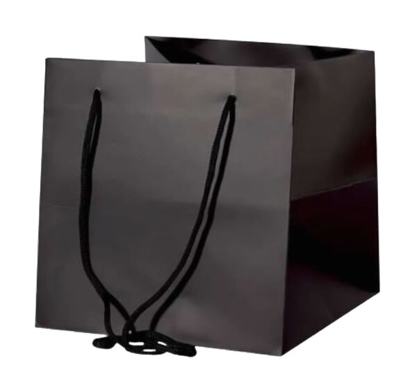 Black Wide Gift Bag Size: 25x25cm