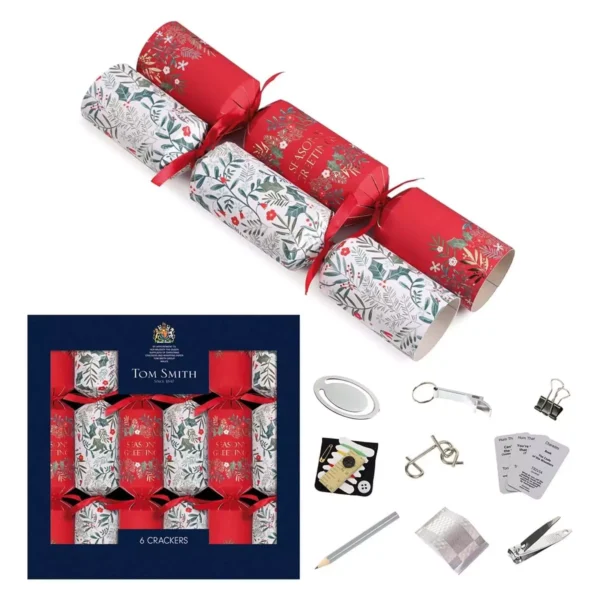 Tom Smith Winter Garden Premium Christmas Crackers 6 Pack