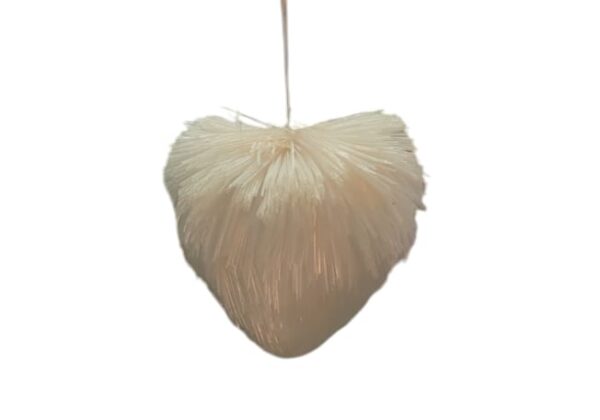 Ice White Medium Hanging Heart