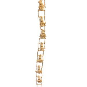 Christmas Decorative Hanging White And Gold Dolls on Ladders