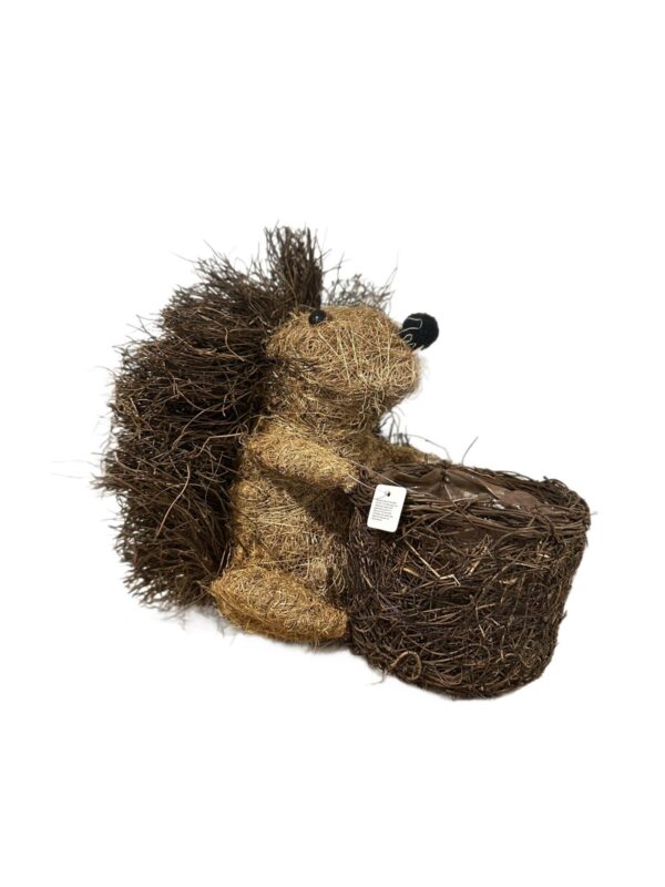 Natural Wicker Hedgehog With Basket