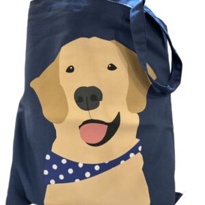 Large Night Blue Canvas Dog Bag