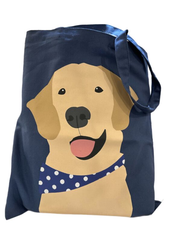 Large Night Blue Canvas Dog Bag