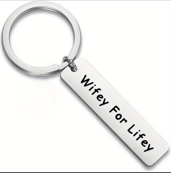 Wifey For Lifey Keyring Keyring