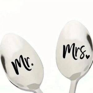 Mr and Mrs Engraved Spoons