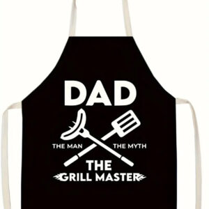 Black Dad The Grill Master Apron