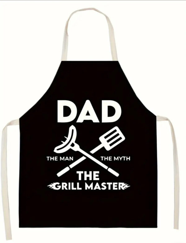 Black Dad The Grill Master Apron