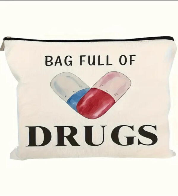 White Bag Full Of Drugs