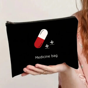 Versatile Nylon Medicine Bag with Zipper