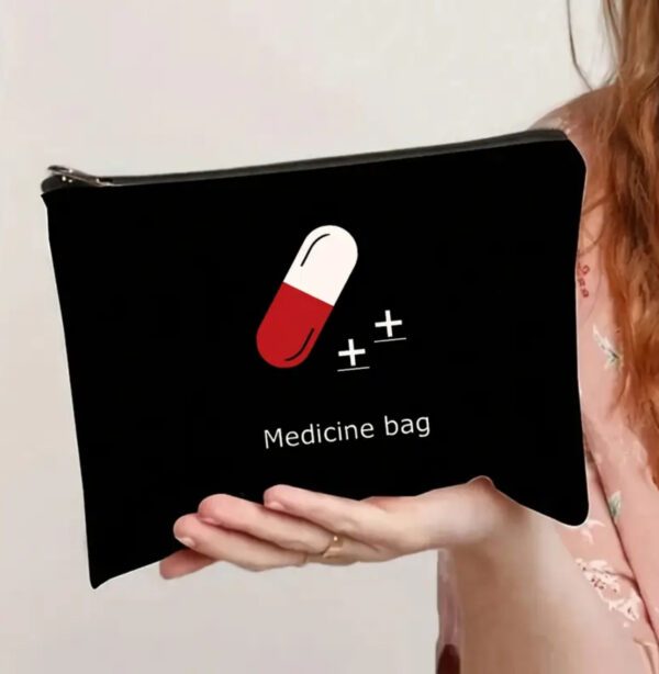 Versatile Nylon Medicine Bag with Zipper