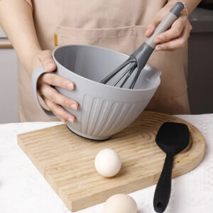 grey mixing bowl salad bowl