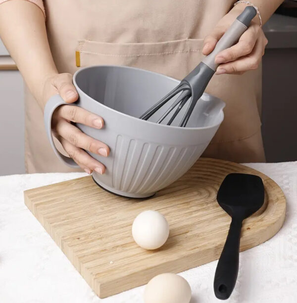 grey mixing bowl salad bowl