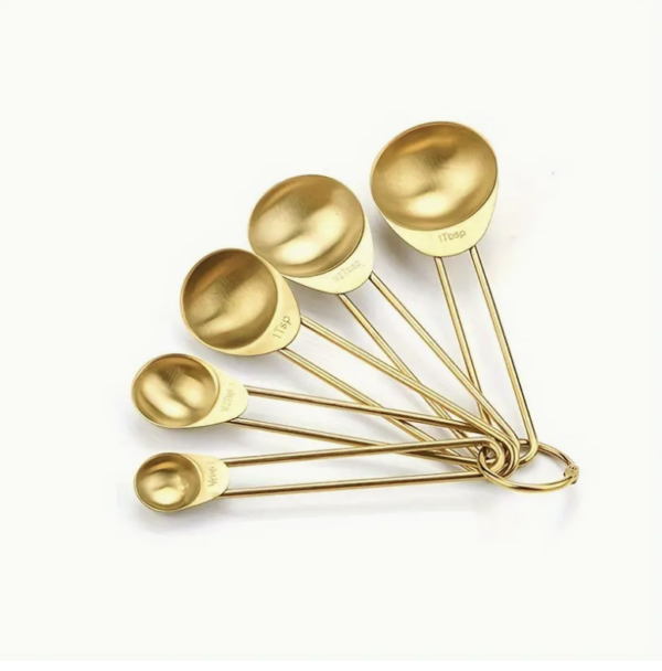 5 Piece Gold Measuring Cups