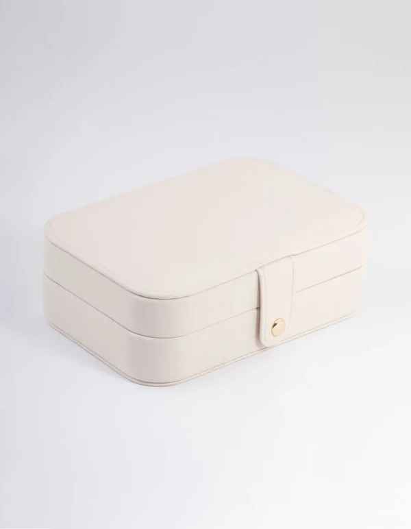 White Compact Jewellery Box