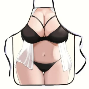 Bikini Style Apron with Sexy Woman Illustration