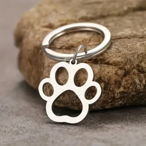 Dog Paw Keyring